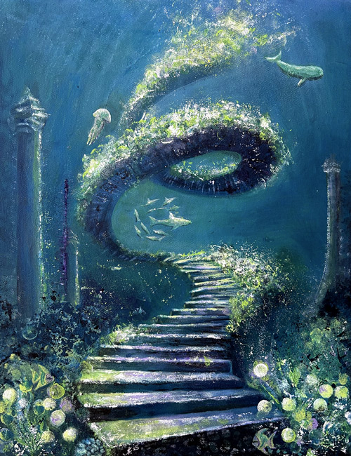 05-ae-fineart-Underwater-Stairway-40x50