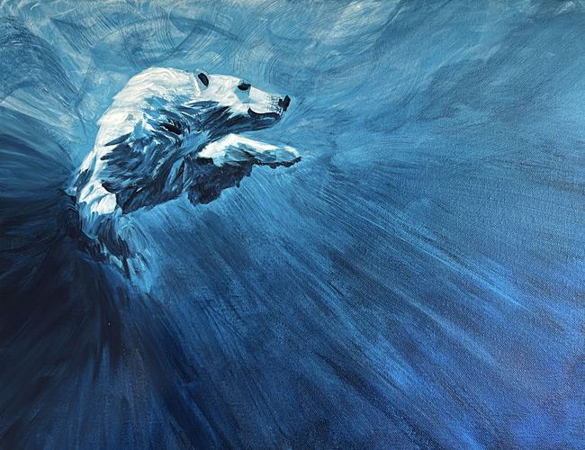 18-ae-fineart-Icebear-turning_50x40